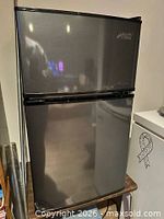 Full view of two-door Arctic compact bar fridge