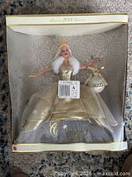 Front of sealed Celebration Barbie 2000 Edition box showing doll and ornament