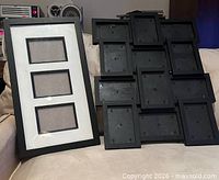 Triple-opening frame and collage frame side by side