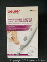 Front of Beurer MP32 manicure/pedicure set box