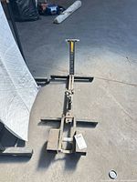 Full view of Schwinn Speedworks truing stand on floor