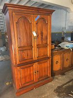 Front view of entire entertainment center