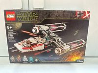 Front of sealed LEGO Star Wars Y-Wing Starfighter set 75249 box