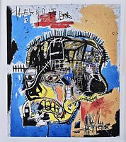 Full view of Basquiat Skull print