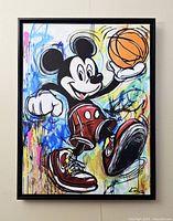 Front view of framed painting showing full artwork