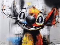 Front view of painting showing full artwork