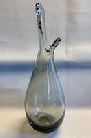 Full view of the Holmegaard art glass vase showing shape and size