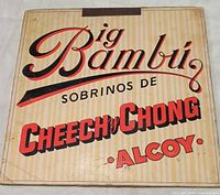 Front cover showing Big Bambú logo and Cheech & Chong name