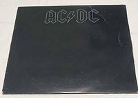 Front of embossed black album sleeve