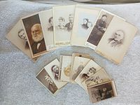 All 14 photographs laid out showing quantity and formats