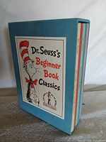 Slipcase front showing title and Cat in the Hat graphic