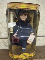 Boxed Collector's Choice Fashions of the Century doll, full view