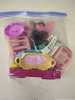 Bag containing mixed Littlest Pet Shop accessories