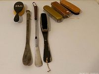 All eight items arranged on table