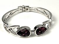 overall view of bracelet showing design and stones