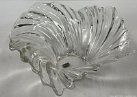 Top angled view showing swirl wave design and Mikasa label inside