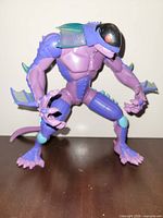 Front view of Bakugan Preyas figure showing color scheme and articulation