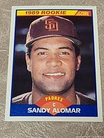 Front of Sandy Alomar Jr. 1989 Score rookie card