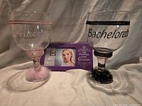 Both novelty goblets and Prinz frame displayed together