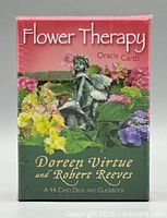 Front view of sealed Flower Therapy Oracle Cards box