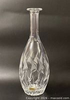 Full view of clear cut crystal decanter