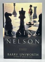 Front cover of "Losing Nelson" showing title, author, design.