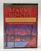 Front view of audiobook case showing title, author, publisher