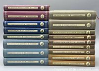 Two stacks of 17 Collector's Library books showing spines and titles
