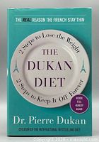 Front cover of The Dukan Diet hardcover with dust jacket