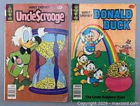 Front covers of both comic books