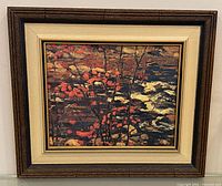 Full front view of framed print