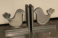 Front view of both mirror dove bookends