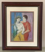 Framed print straight-on view