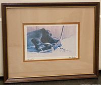 Front view of framed Ken Danby print