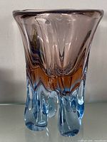 Front view showing full vase shape and color gradient