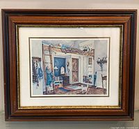 Full view of framed Trisha Romance print