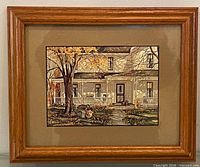 Front view of framed print showing artwork and frame