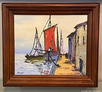 front view of framed painting