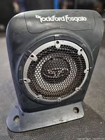 Front view showing Rockford Fosgate logo and grille