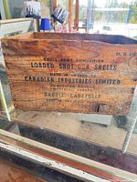 Front view showing Canadian Industries Limited stenciled text