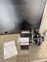 Full view of Iron Might pump and instruction sheet