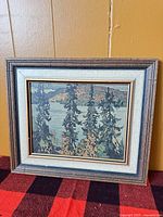 Full view of framed painting front