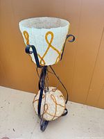 Full lamp with both shades on stand