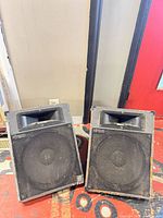 Both TOA SL-15M stage monitors front view