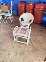 Chair, stool and background context