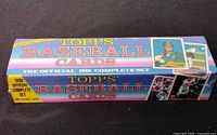 Sealed 1989 Topps Baseball Cards complete set box, front and side graphics visible