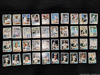 Full layout of all card stacks on black background