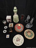 Group shot of all 13 Christmas decor items