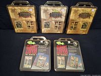 Five Classic MLB Trivia Board Game packages front and back