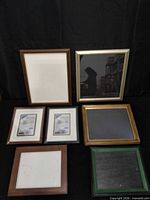 Group shot of all seven photo frames